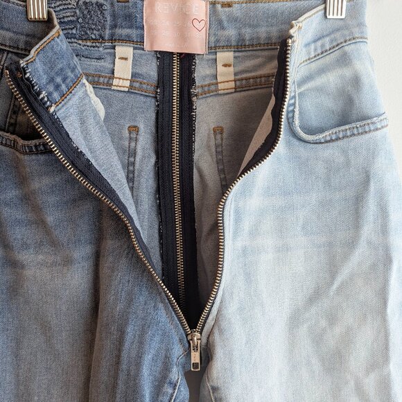 REVICE Denim- YING YANG wrap around ZIPPER Jeans 27 - Picture 4 of 9